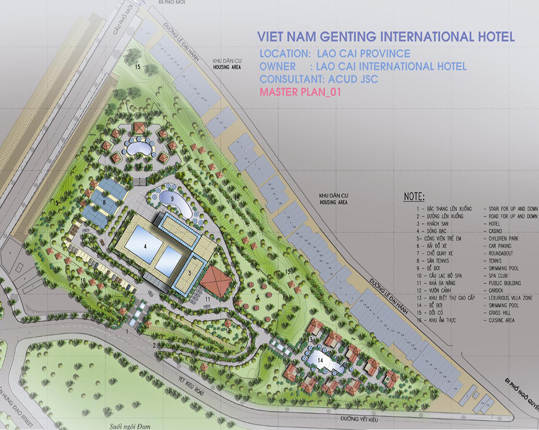 Dự án khách sạn quốc tế GENTING Việt Nam -VIET NAM GENTING INTERNATIONAL HOTEL -TP. Lào Cai - T. Lào Cai
